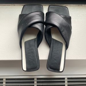 Zara black sandals